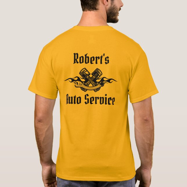 T-Shirt do Serviço Automático do Robert (Verso)
