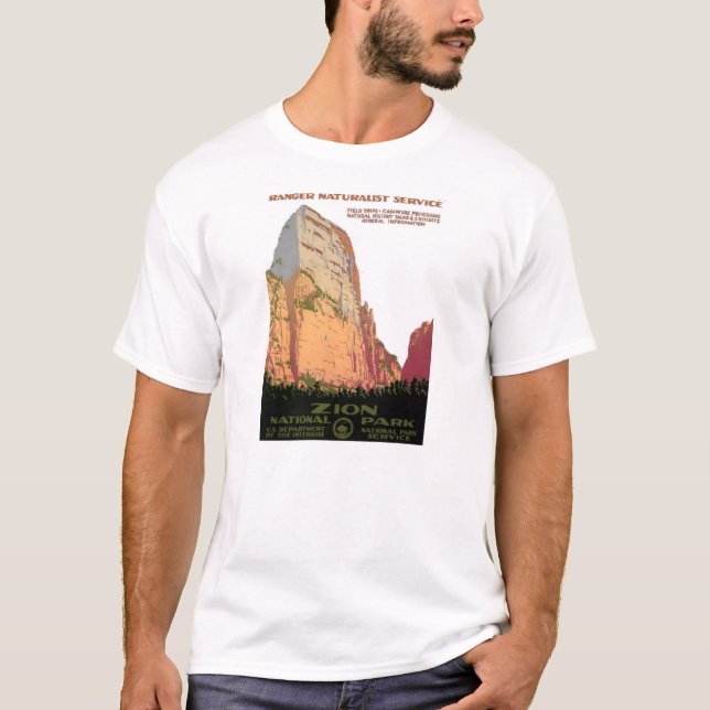 T-shirt do serviço da guarda florestal de WPA: (Frente)