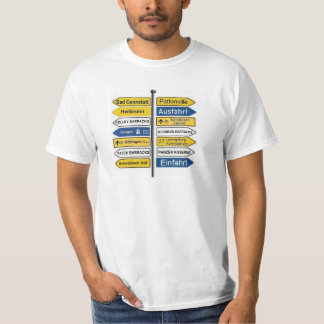 T-shirt do signage da área de Estugarda