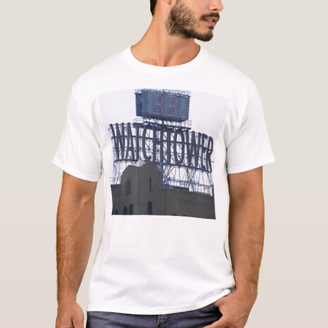 t-shirt do sinal da torre de vigia (Frente)