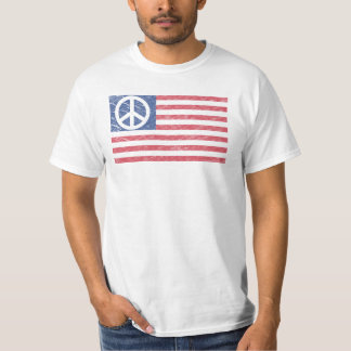T-shirt do sinal de paz - sinal de paz da bandeira