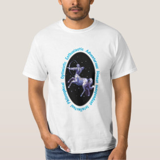 T-shirt do sinal do zodíaco do Sagitário