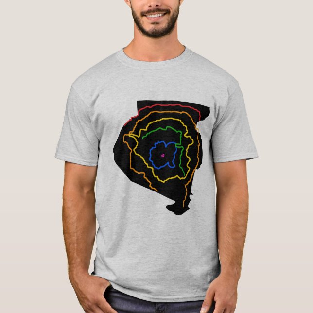 T-shirt do sistema da correia de Pittsburgh (Frente)