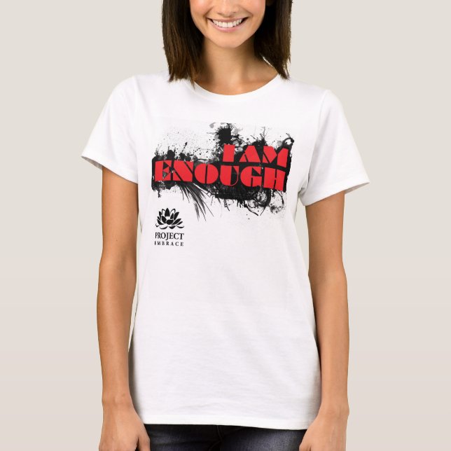 T-shirt do Slogan do Projeto Embrace (Frente)