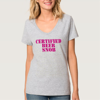 T-shirt do snobe da cerveja das senhoras