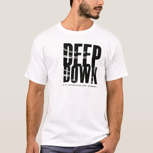 T-shirt do snobe da gramática (Frente)