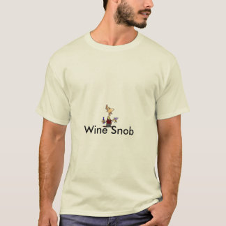T-shirt do snobe do vinho