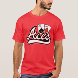 T-shirt do softball dos áss