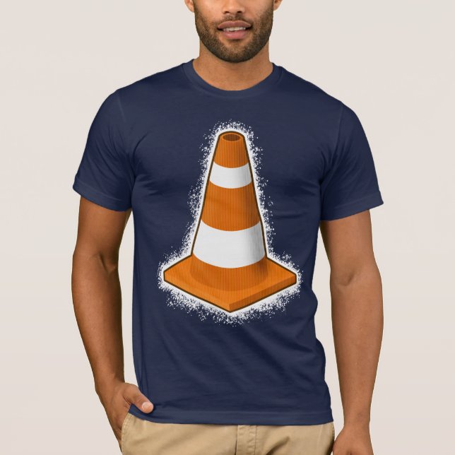 T-shirt do Splatter do cone da segurança de (Frente)