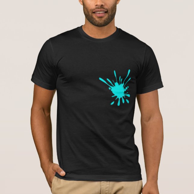 T-shirt do Splatter dos pintores da cerceta (Frente)