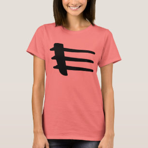 T-shirt do Strake do lado do fogo cruzado de
