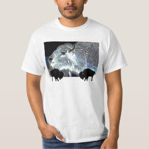 T-shirt do sudoeste da arte do búfalo