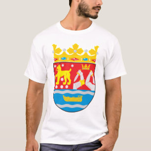 T-shirt do sul da brasão de Finlandia