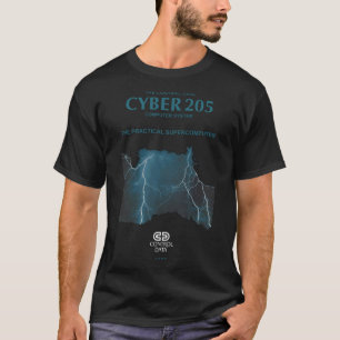 T-shirt do Supercomputer do Cyber 205 do CDC