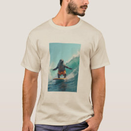 t-shirt do surfista de foca