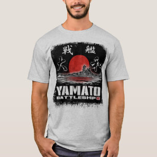 T-shirt do t-shirt de Yamato da navio de guerra