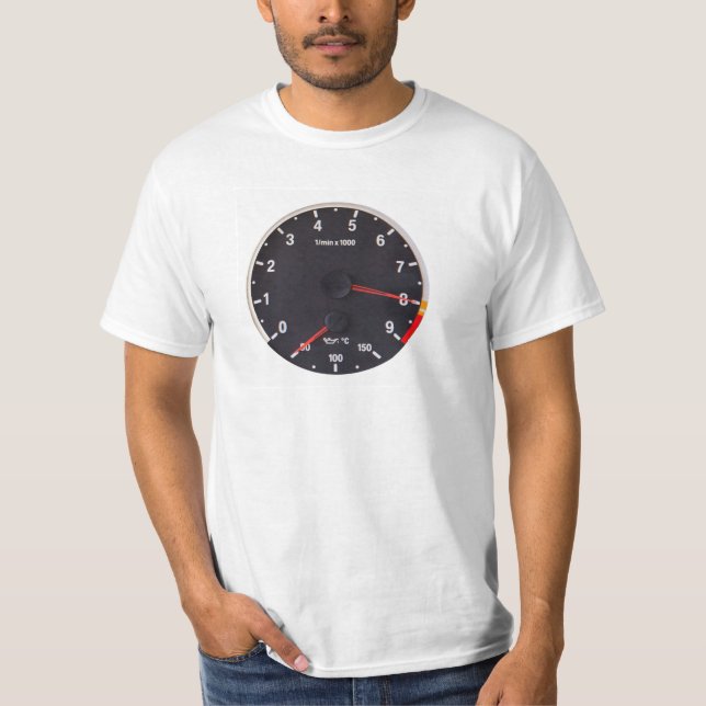 T-shirt do tacômetro de BMW M3 M5 (Frente)