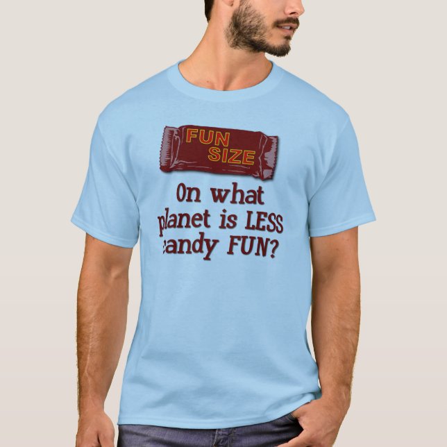 T-shirt do tamanho do divertimento (Frente)