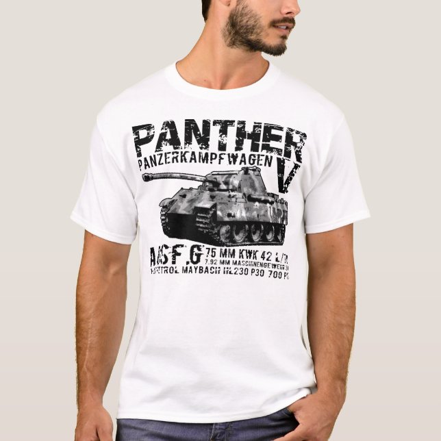 T-shirt do tanque da pantera (Frente)