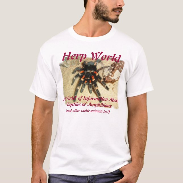 T-shirt do Tarantula do mundo de Herp (Frente)