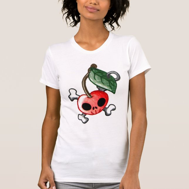 T-shirt do tatuagem da cereja (Frente)