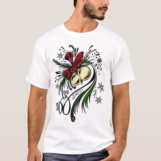 T-shirt do tatuagem do Natal (Frente)
