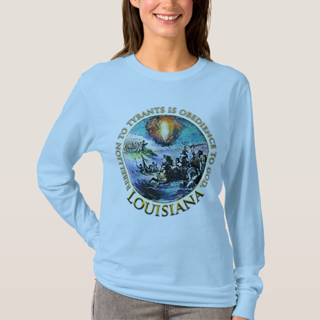 T-shirt do tea party de Louisiana (Frente)
