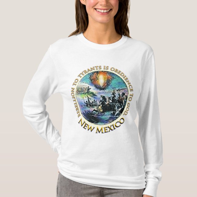 T-shirt do tea party de New mexico (Frente)