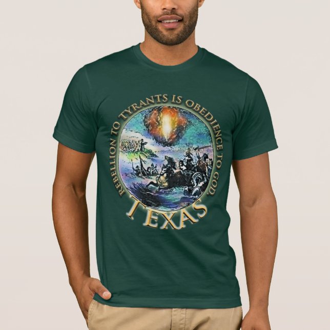 T-shirt do tea party de Texas (Frente)