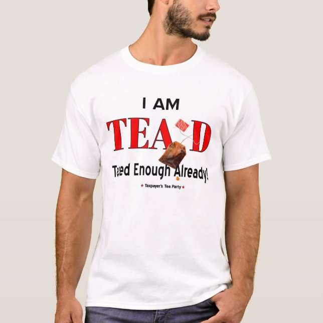 T-shirt do tea party - personalize-o! (Frente)