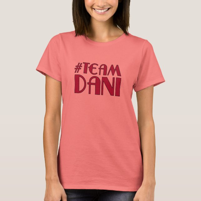 T-shirt do Team Dani Ringer (Frente)