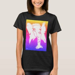 T-shirt do tema do elefante com design original da