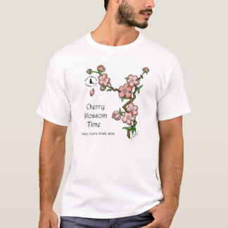 T-shirt do tempo da flor de cerejeira (SGVCF)
