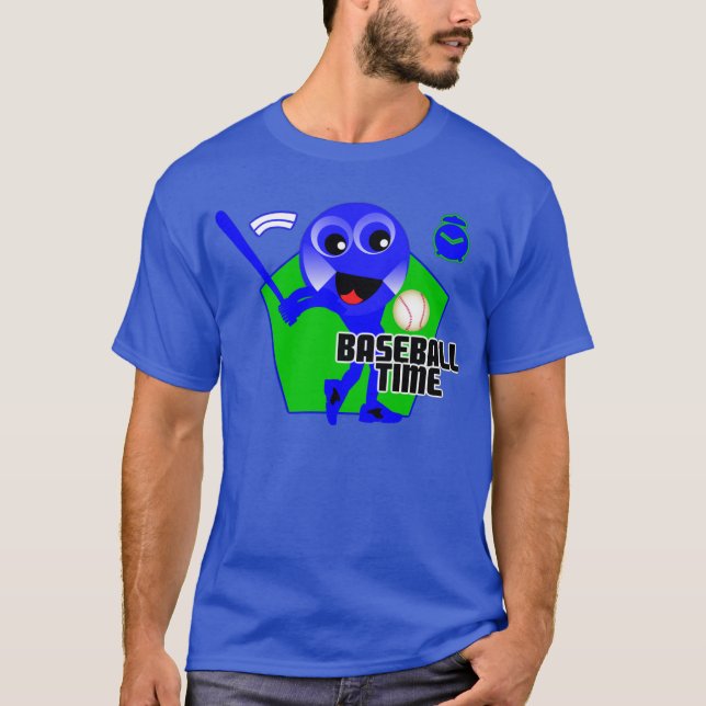 T-shirt do tempo do basebol (Frente)