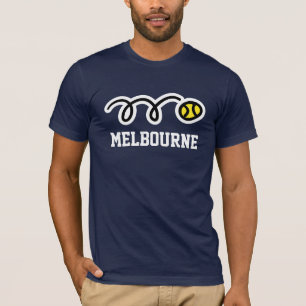 T-shirt do tênis de Melbourne para mulheres &