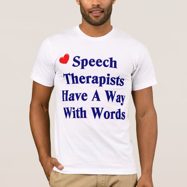 T-shirt do terapeuta de discurso (Frente)
