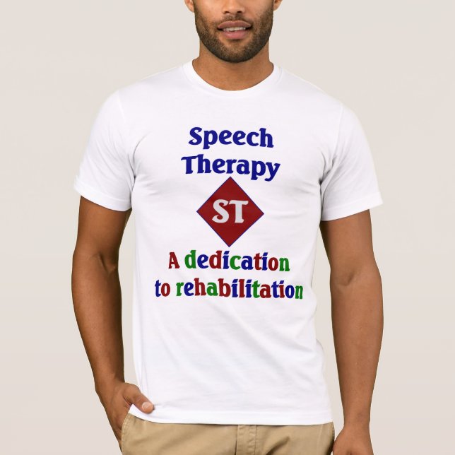 T-shirt do terapeuta de discurso (Frente)