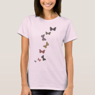 T-shirt do teste padrão de borboleta de Buddha