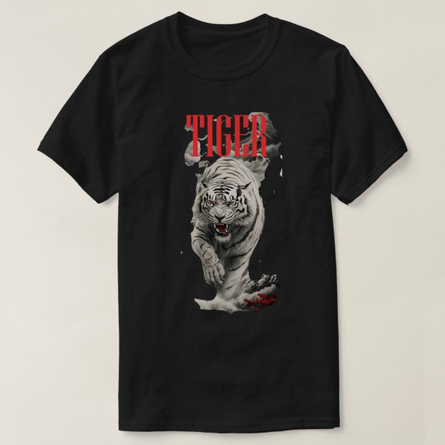 t-shirt do tigre (Frente do Design)