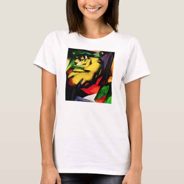T-shirt do tigre de Franz Marc (Frente)