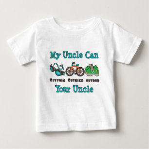 T-shirt do tio Triathlon Bebê Longo Capa