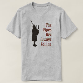 T-shirt do tocador de gaita-de-foles - as