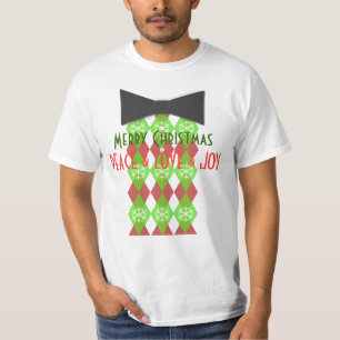 T-shirt do traje de cerimónia do amor & da alegri