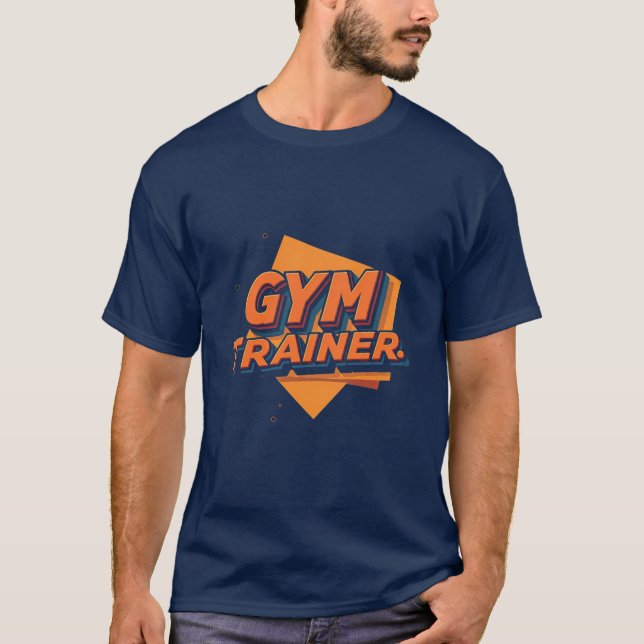 T-shirt do treinador GYM com potência - Para a Mal (Frente)