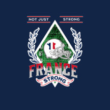 T-Shirt do TREM DE EQUIPE TOUCHDOWN FRANÇA DE FUTE