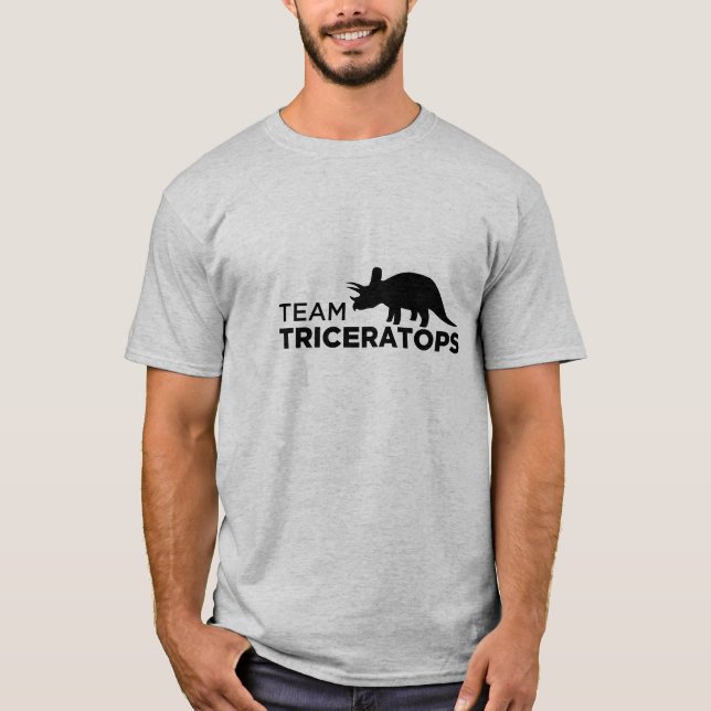 T-shirt do Triceratops da equipe (Frente)