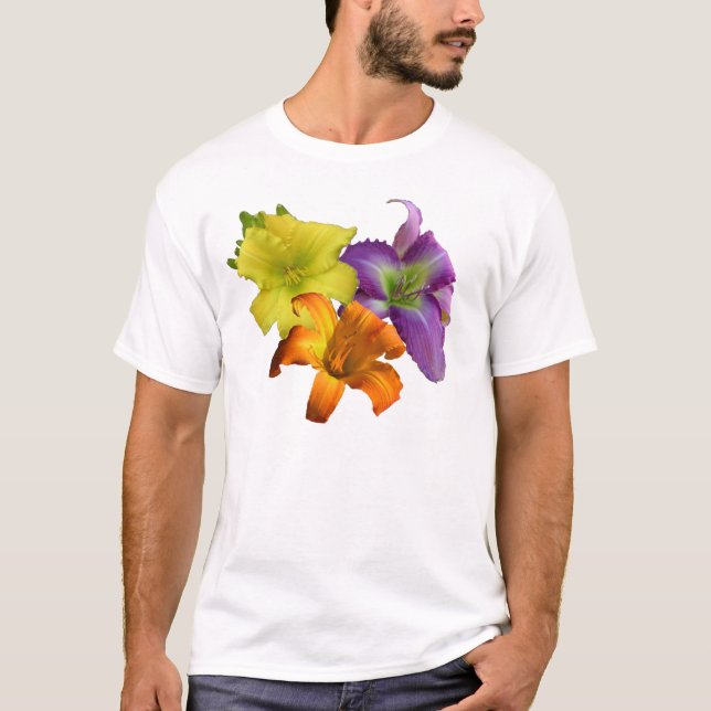 T-shirt do trio do hemerocallis (Frente)