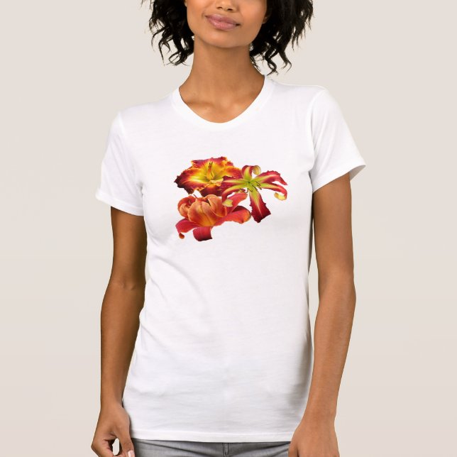 T-shirt do trio do hemerocallis (Frente)