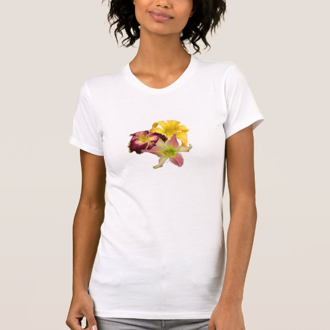 T-shirt do trio do hemerocallis (Frente)