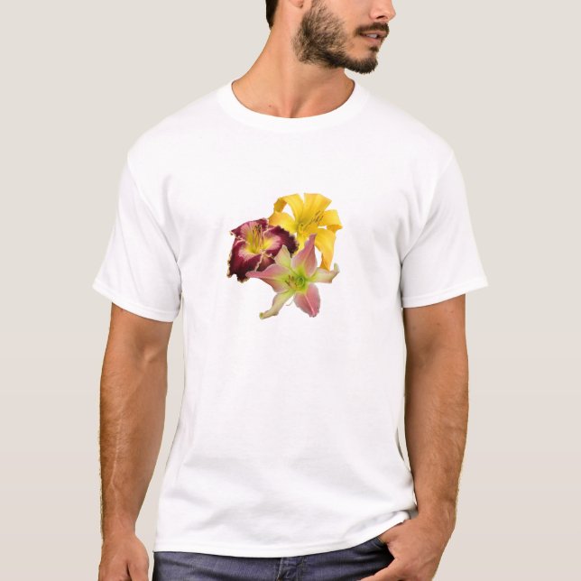 T-shirt do trio do hemerocallis (Frente)